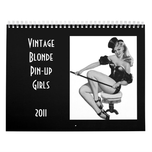 Calendar Vintage Blonde Pin-up Girls 2011 (Cover)