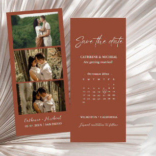 Calendar Wedding Photo booth strip frame  Save  Save The Date