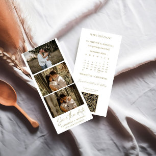 Calendar Wedding Photo booth strip frame Save T S The Date