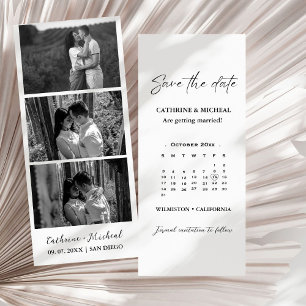 Calendar Wedding Photo booth strip frame Save T The Date