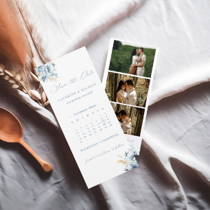 Calendar Wedding Photo booth strip frame Save T The Date