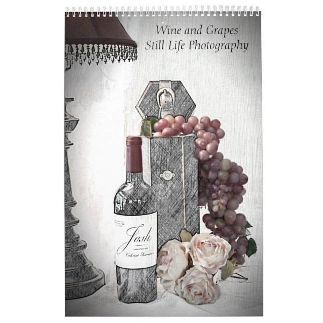 Calendar Wine & Grapes Still Life Photography (Cover)