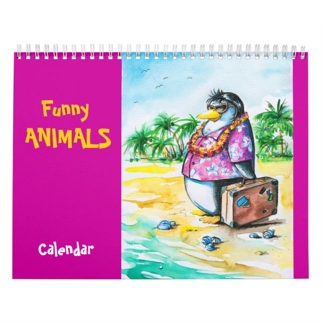 Calendar with Animals Illustrations (Cover)
