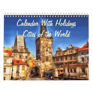 Calendar With Holidays - Cities of the World