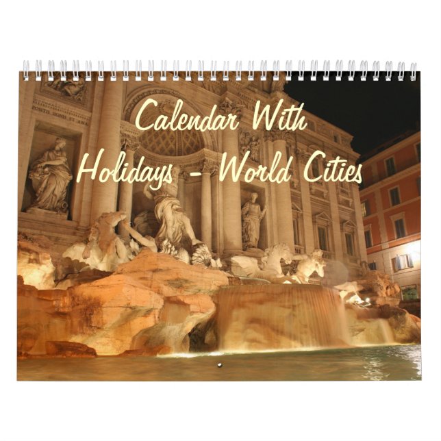 Calendar With Holidays - World Cities (Cover)