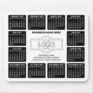 Calendar with logo Contact Information Magnet Mouse Pad
