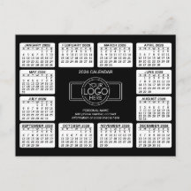 Calendar with logo Contact Information