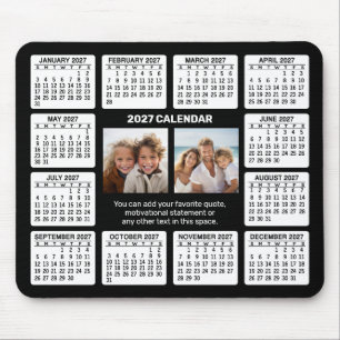 Calendar with Photo in the Centre Mouse Pad
