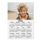 Calendar with Photo - Year View Magnetic Card