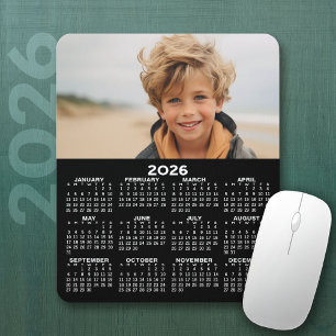 Calendar with Photo - Year View Vertical Mouse Pad