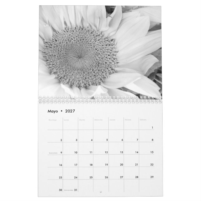 Calendario con fotografía en blanco y negro calendar (May 2027)