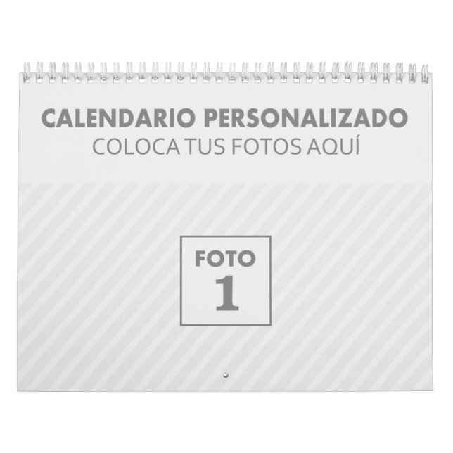 Calendarios personalizados 2024 con foto plantilla calendar (Cover)