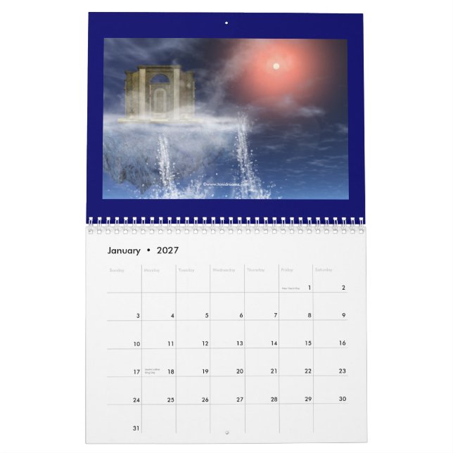 Calender A 2008 Calendar (Jan 2027)