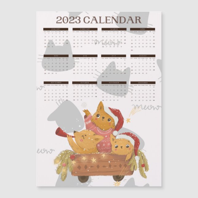CALENDRIER 2023 MIGNON CHAT (Front)