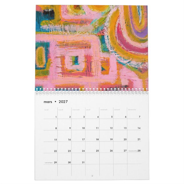 Calendrier 2025 Pat Blanche Art Calendar (Mar 2027)