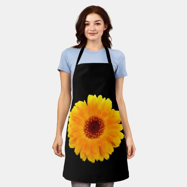 Calendula Officinalis All Over Print Apron (Worn)