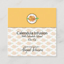 Calendula Wildflower Homemade Bath & Body Gift Tag