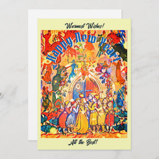 Calennig New Year Holiday Card