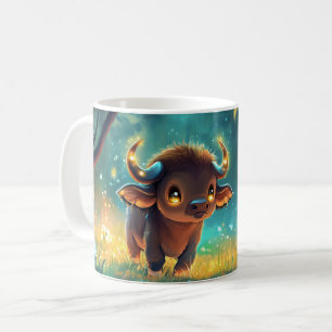 calf Cartoon Style vibrant Cute Colorfull Coff Coffee Mug