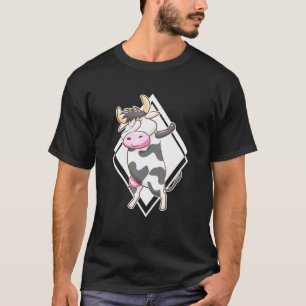 Calf Dabbing Cow For Wagyu Cattle Barn Owner Farme T-Shirt