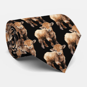 Calf Farm Animal Baby Cow Steer Neck Tie