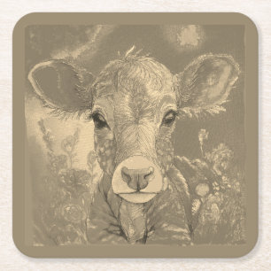 Calf Paper Coaster