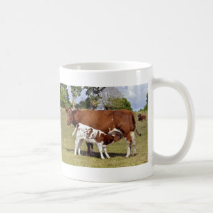 Calf suckling coffee mug