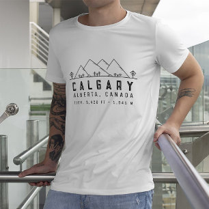 Calgary Alberta Canada Minimalist Souvenirs T-Shirt