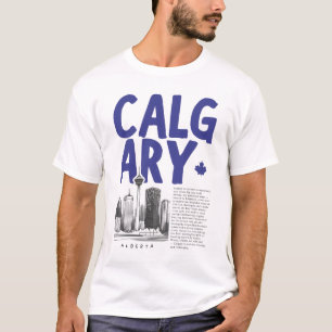 Calgary Alberta Canada Skyline T-Shirt