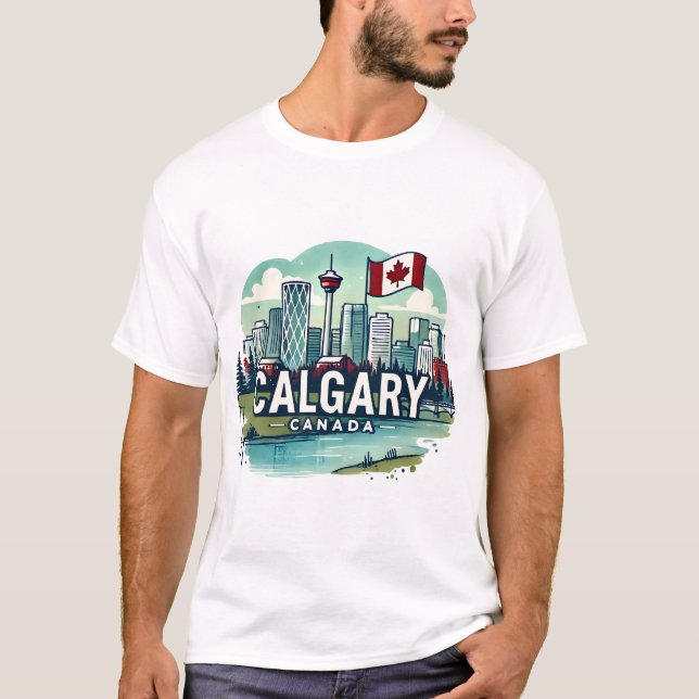 Calgary Alberta Canada  T-Shirt (Front)