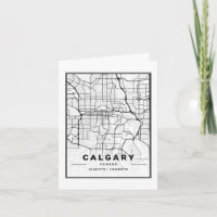Calgary Alberta Canada Travel City Map