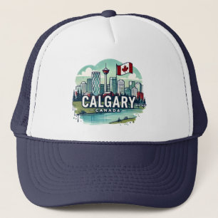 Calgary Alberta Canada Trucker Hat