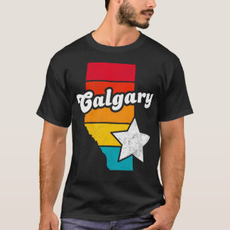 Calgary Alberta Canada Vintage Distressed Souvenir T-Shirt