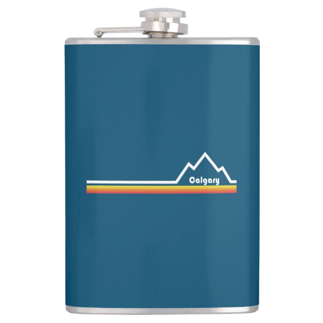 Calgary, Alberta Hip Flask (Front)