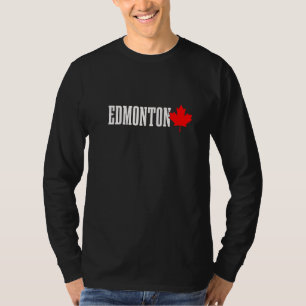 Calgary Alberta Maple Leaf Canada Canadian Flag Pr T-Shirt