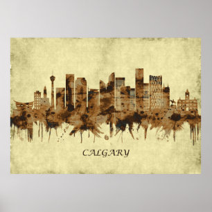 Calgary Canada Cityscape Poster