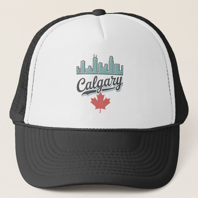 Calgary Canada  Trucker Hat (Front)