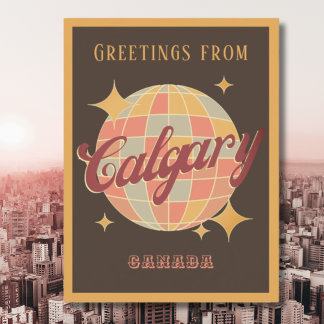 Calgary City Alberta Canada Vintage Postcard
