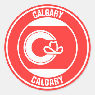 Calgary Columbia Round Emblem Classic Round Sticker