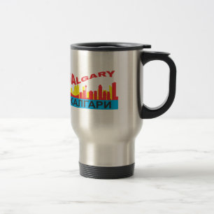 Calgary cyrillic travel mug