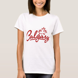 Calgary Leaf Script T-Shirt