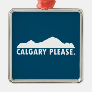 Calgary Please Metal Tree Decoration