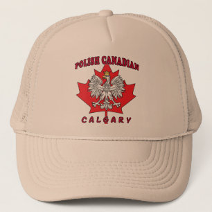 Calgary Polish Canadian Leaf Trucker Hat
