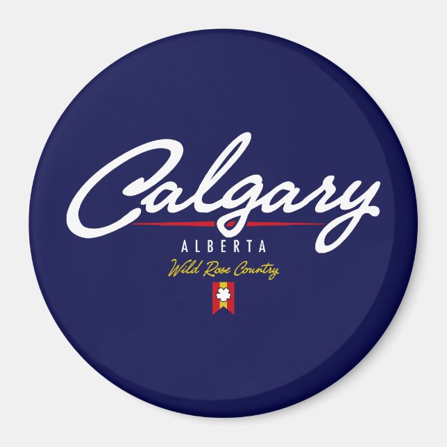 Calgary Script Magnet (Front)