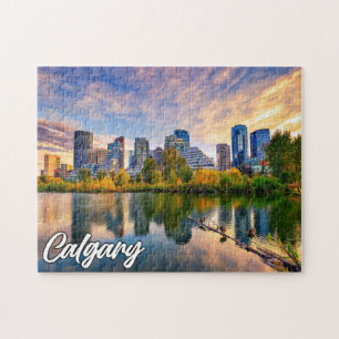 Calgary Skyline, Alberta, Canada Jigsaw Puzzle