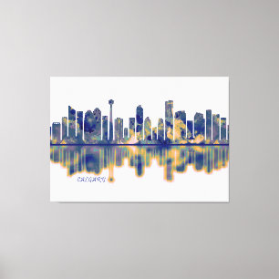 Calgary Skyline Canvas Print