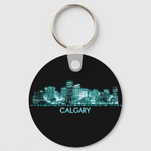Calgary Skyline Key Ring