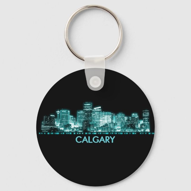 Calgary Skyline Key Ring (Front)