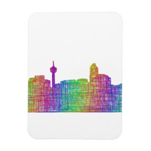 Calgary skyline magnet