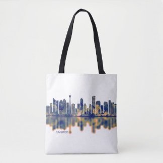 Calgary Skyline Tote Bag